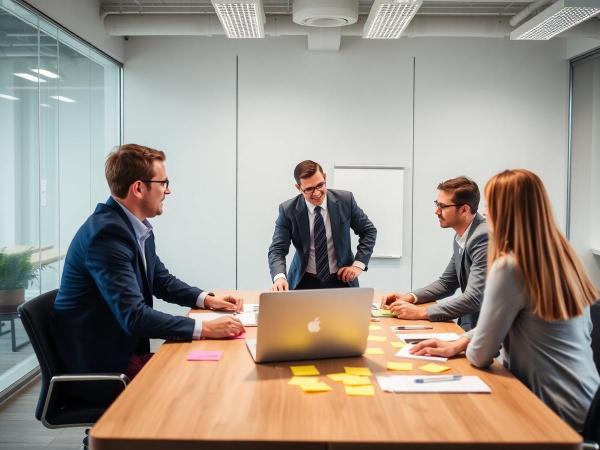 Atelier de travail en équipe autour d'une table