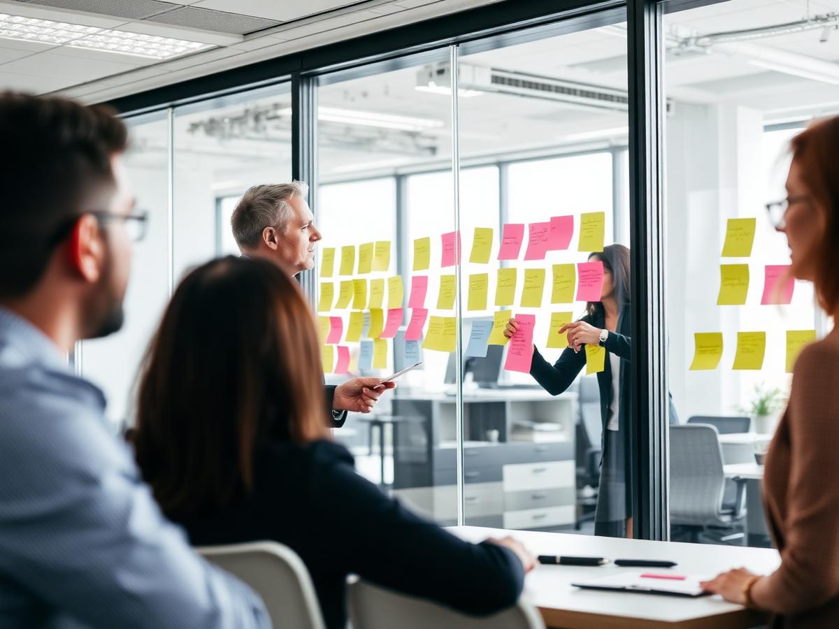 Réunion de travail autour d'une table