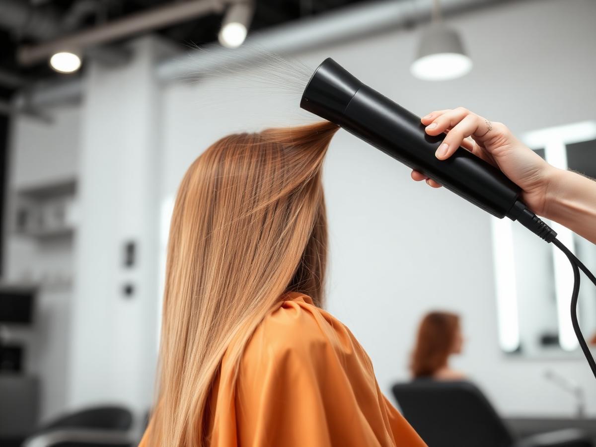 Brushing réalisé par une coiffeuse