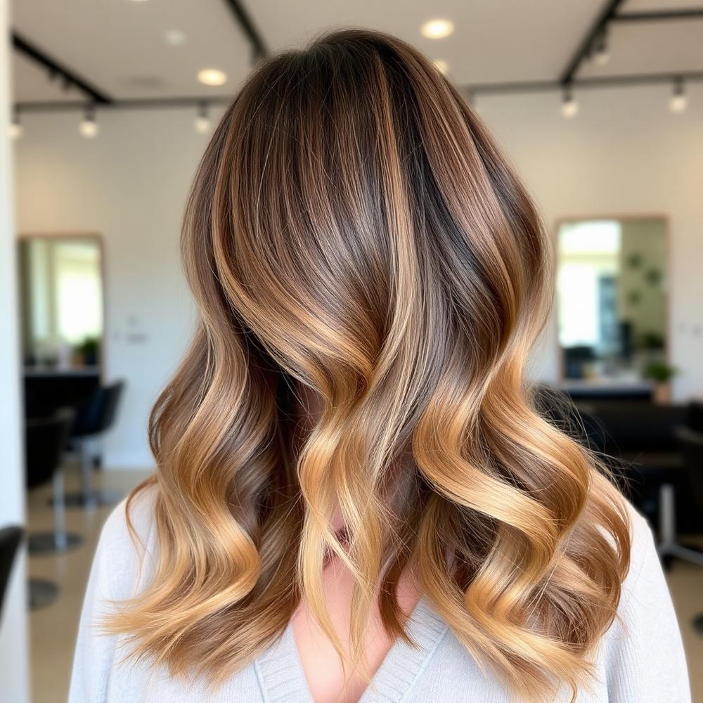 Balayage lumineux servant d'inspiration après coiffage